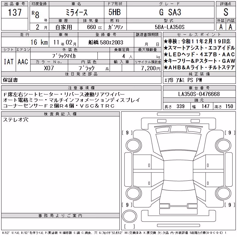 DAIHATSU MIRA E:S