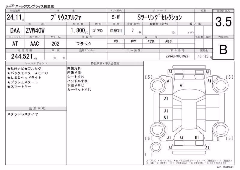TOYOTA PRIUS ALPHA