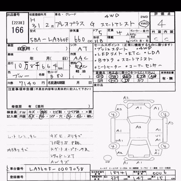 SUBARU PLEO PLUS