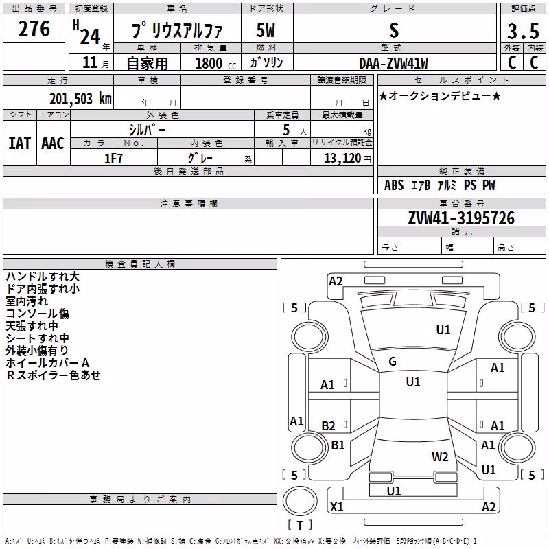 TOYOTA PRIUS ALPHA