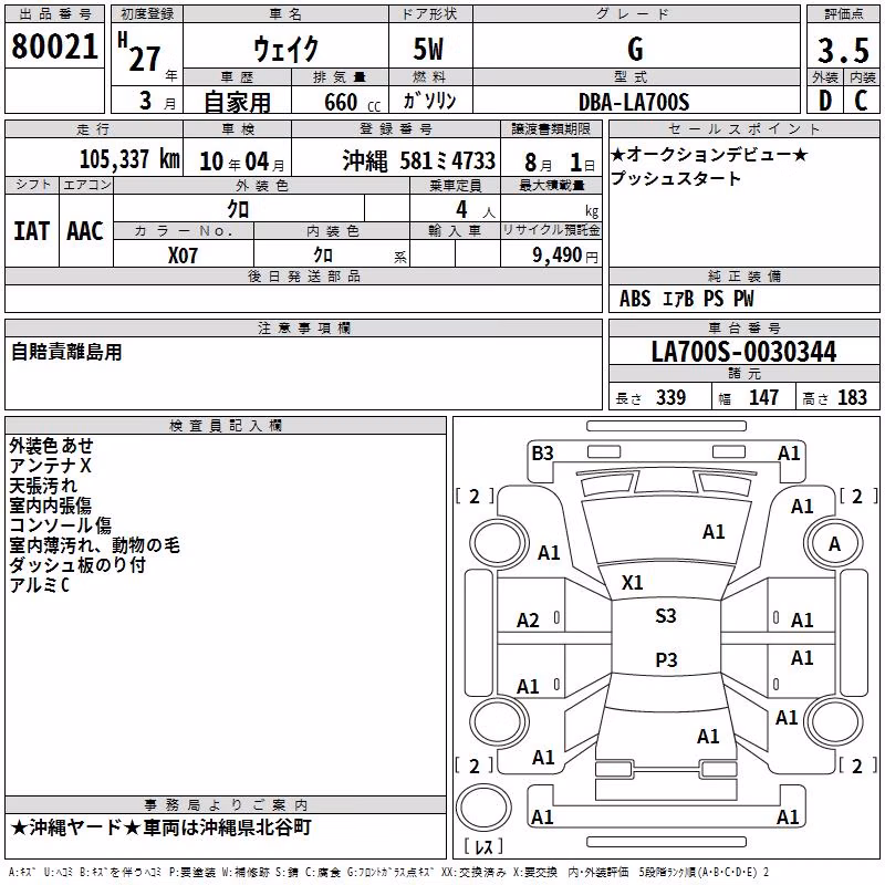 DAIHATSU WAKE