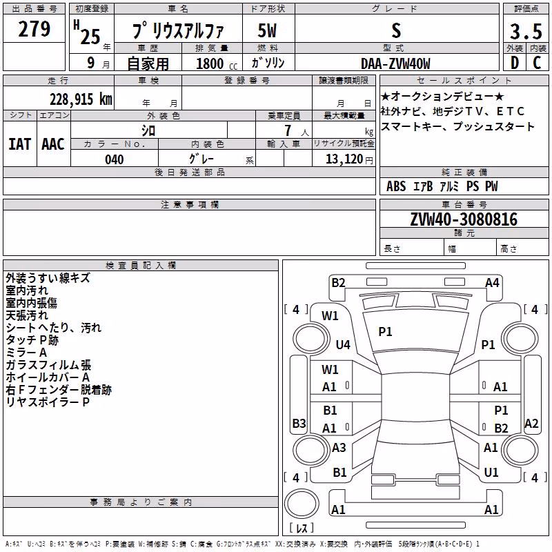 TOYOTA PRIUS ALPHA