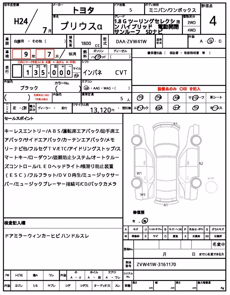 TOYOTA PRIUS ALPHA