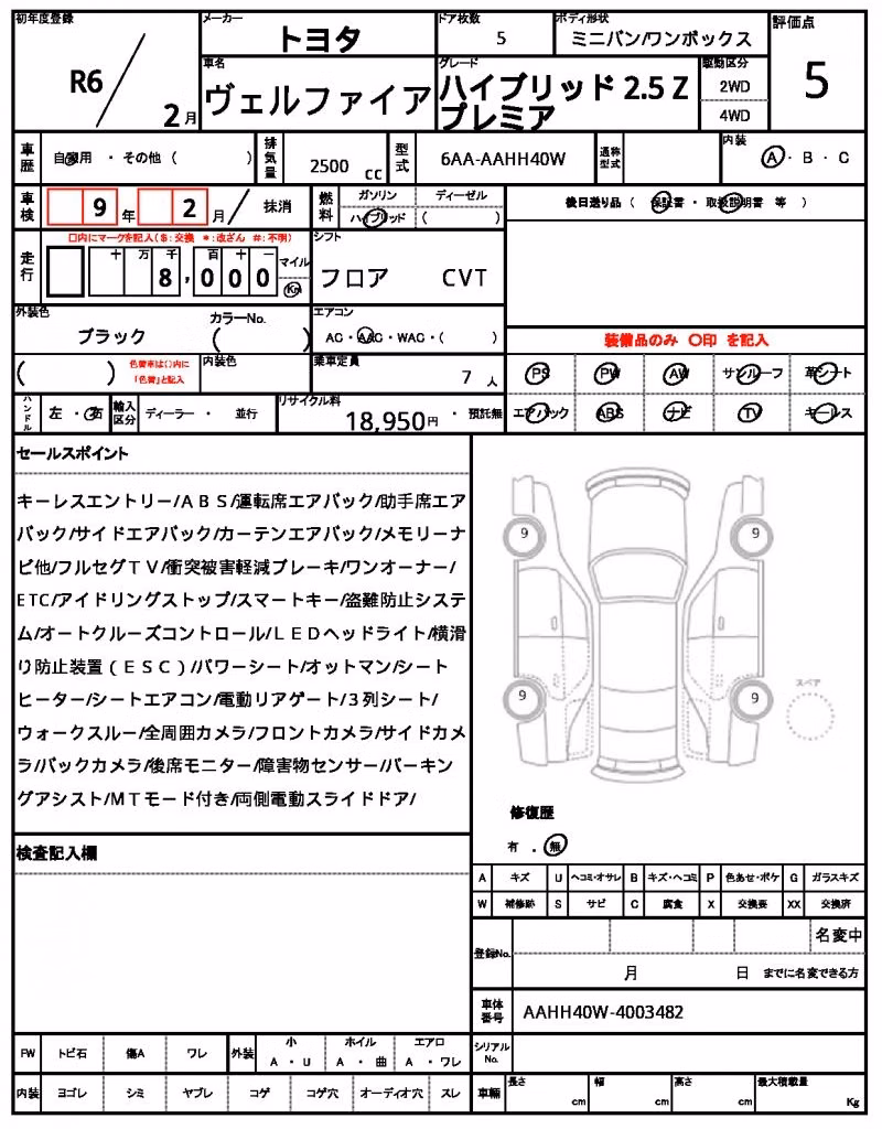 TOYOTA VELLFIRE