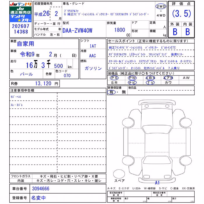 TOYOTA PRIUS ALPHA