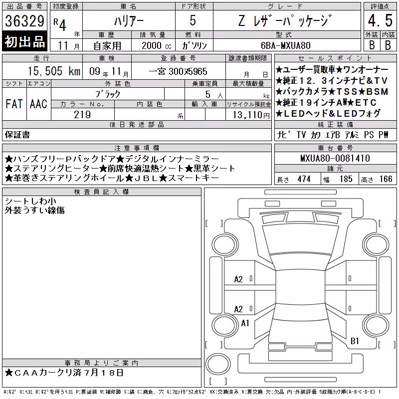 TOYOTA HARRIER