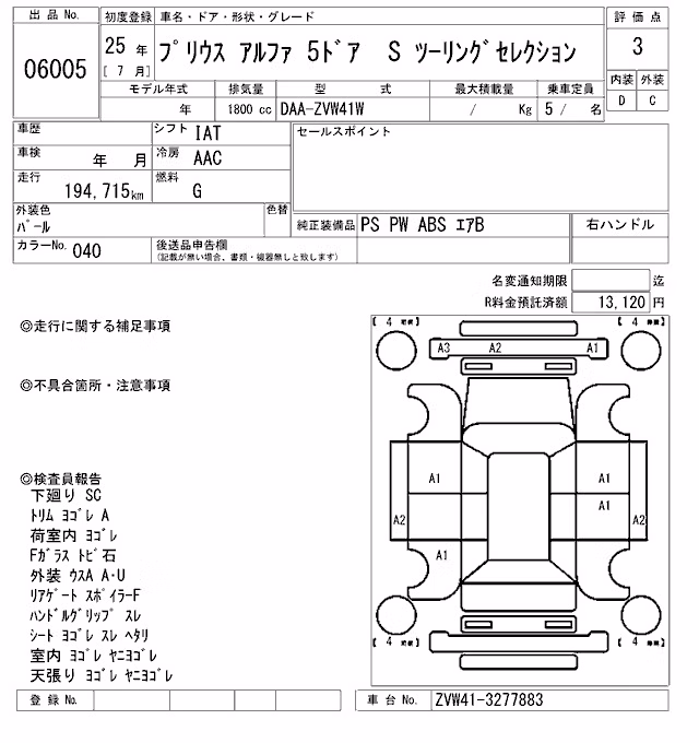 TOYOTA PRIUS ALPHA