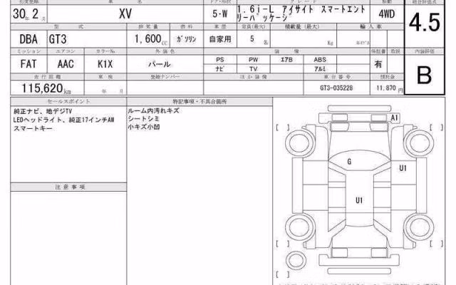 SUBARU XV