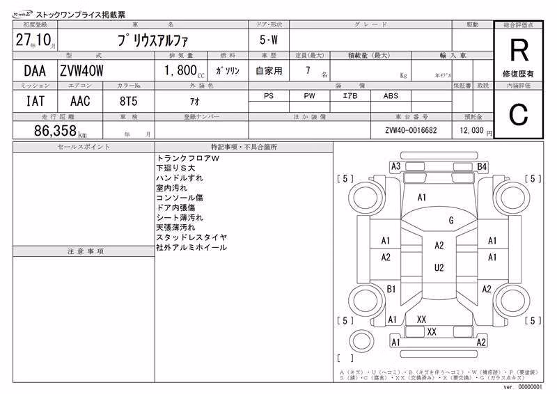 TOYOTA PRIUS ALPHA