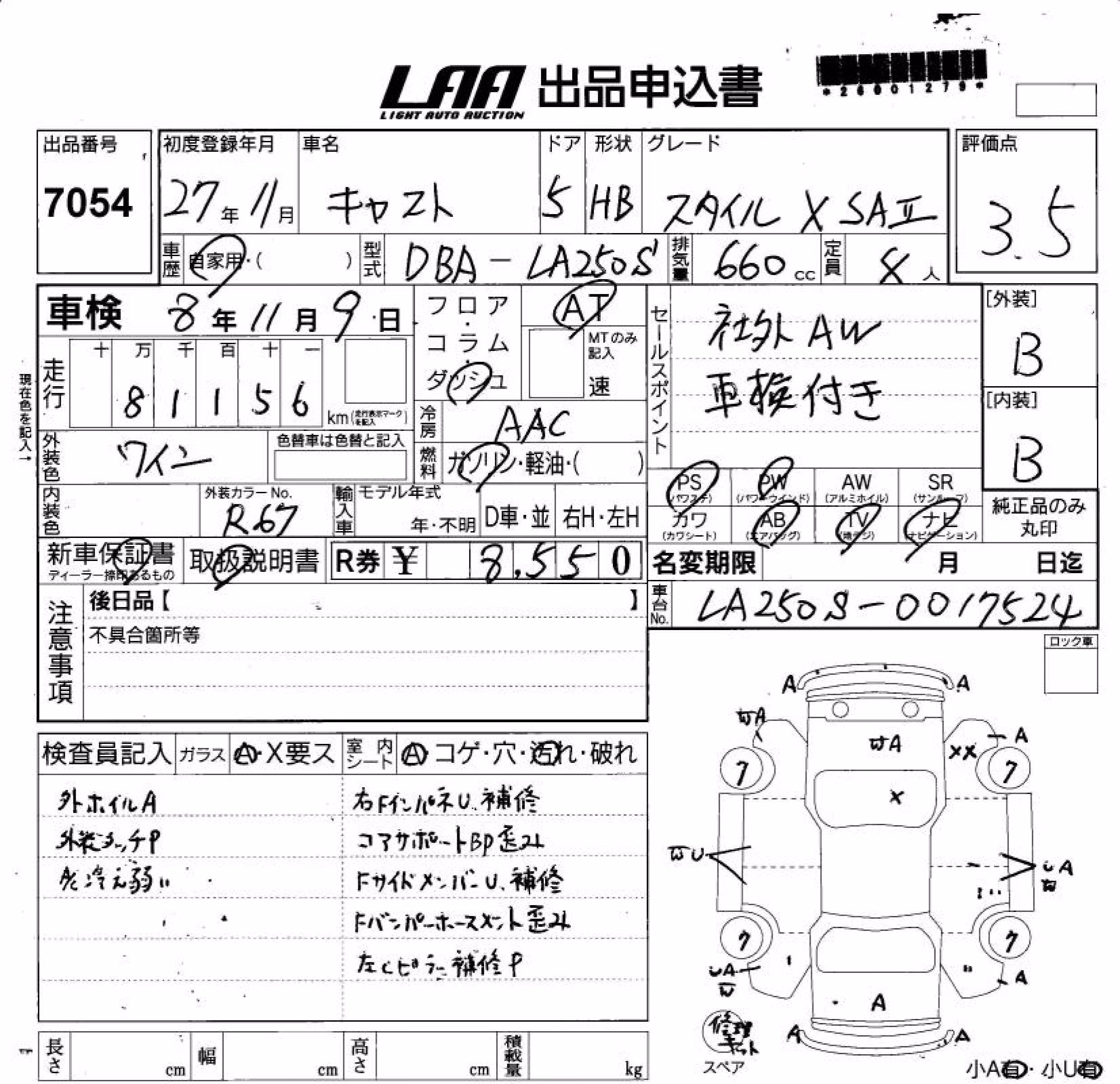 DAIHATSU CAST