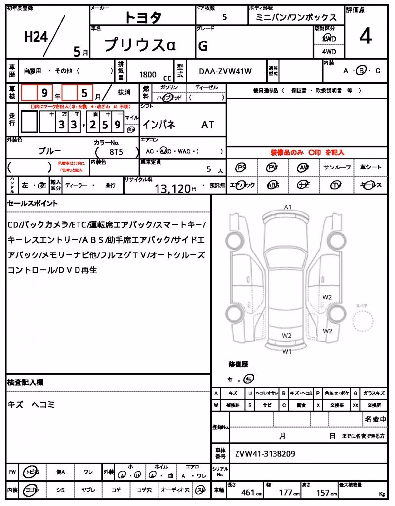 TOYOTA PRIUS ALPHA