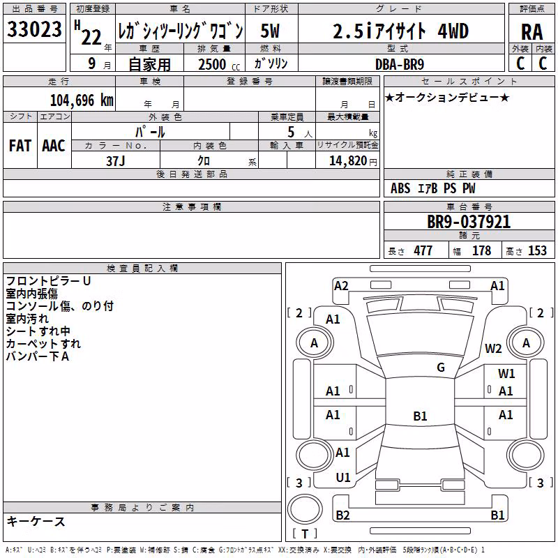 SUBARU LEGACY