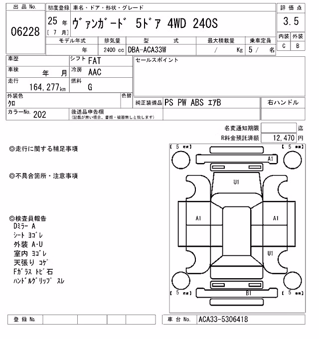 TOYOTA VANGUARD
