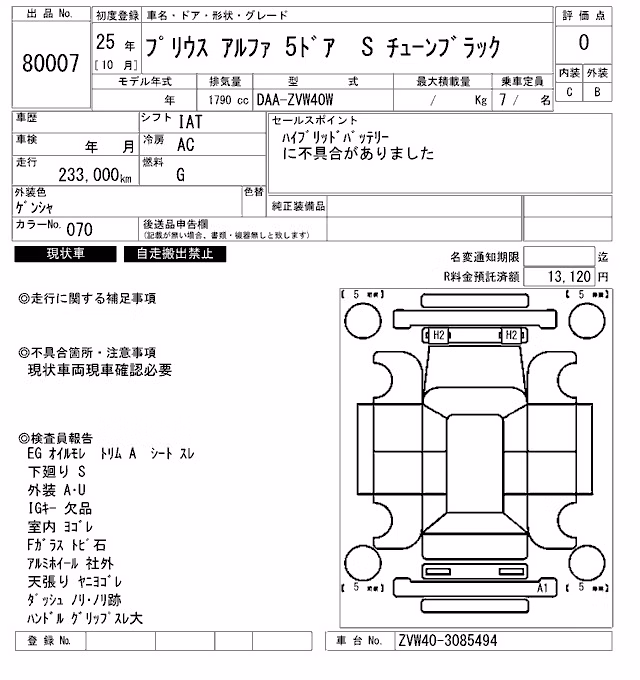 TOYOTA PRIUS ALPHA