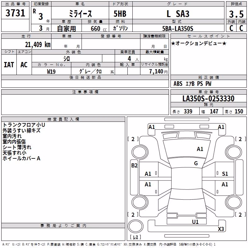 DAIHATSU MIRA E:S