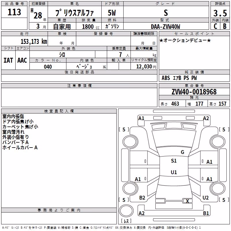 TOYOTA PRIUS ALPHA