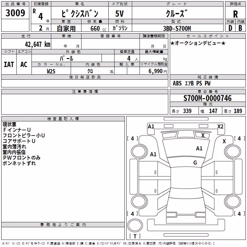 TOYOTA PIXIS VAN