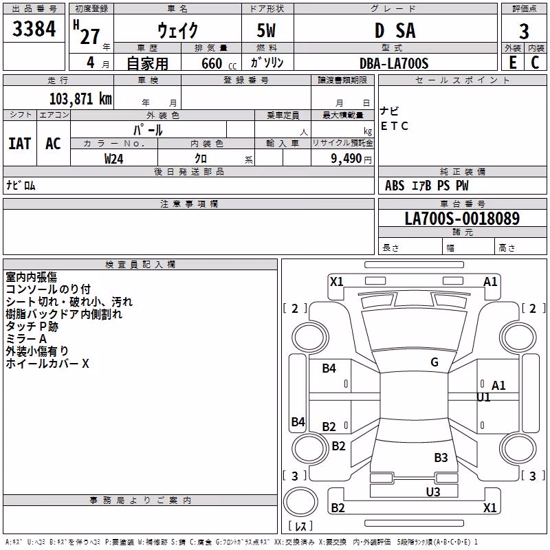 DAIHATSU WAKE