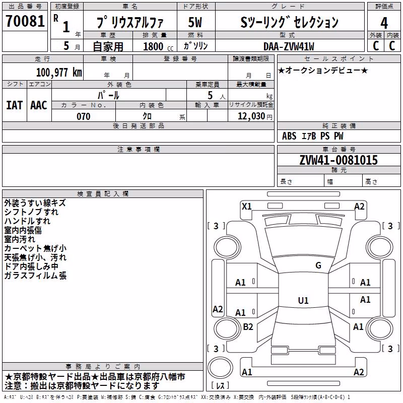 TOYOTA PRIUS ALPHA