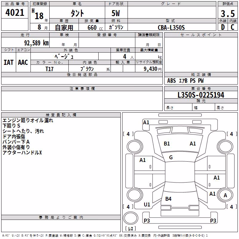 DAIHATSU TANTO
