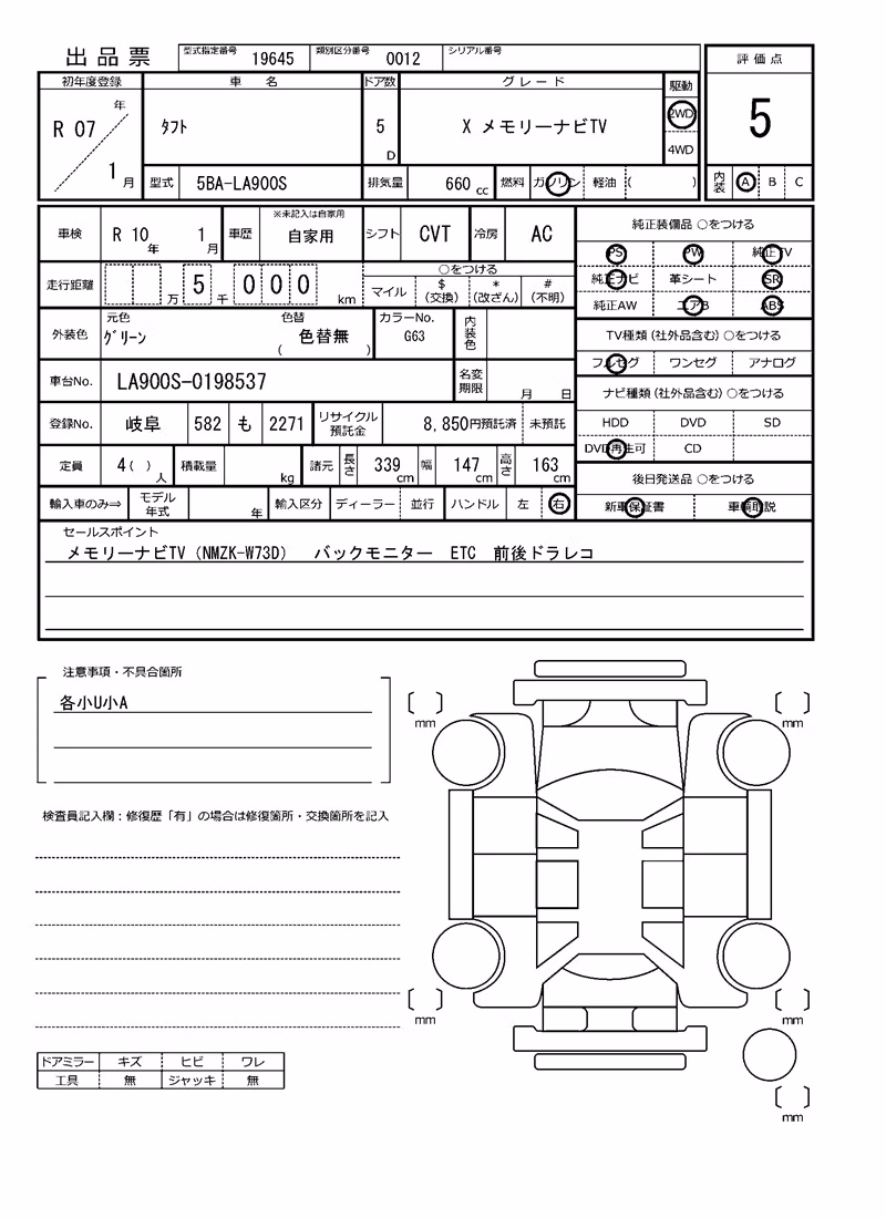 DAIHATSU TAFT