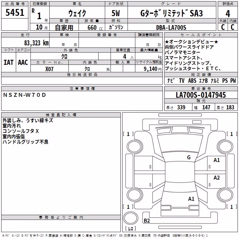 DAIHATSU WAKE