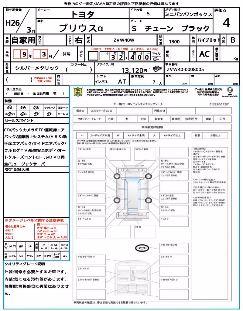 TOYOTA PRIUS ALPHA