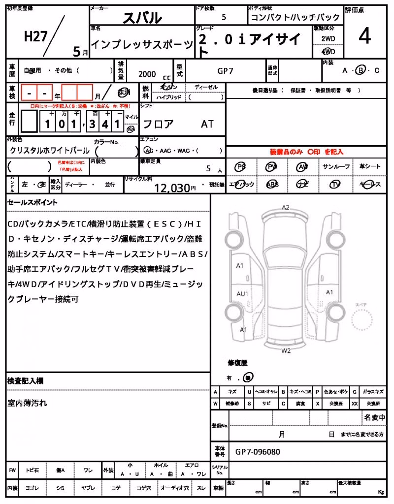 SUBARU XV