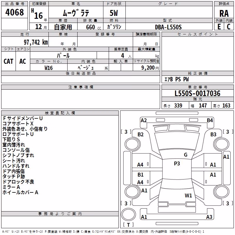 DAIHATSU MOVE LATTE