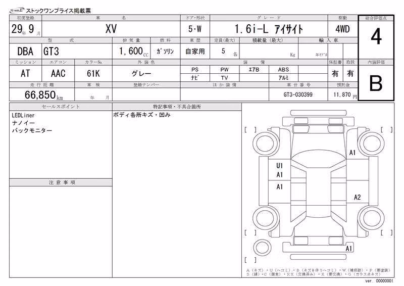 SUBARU XV