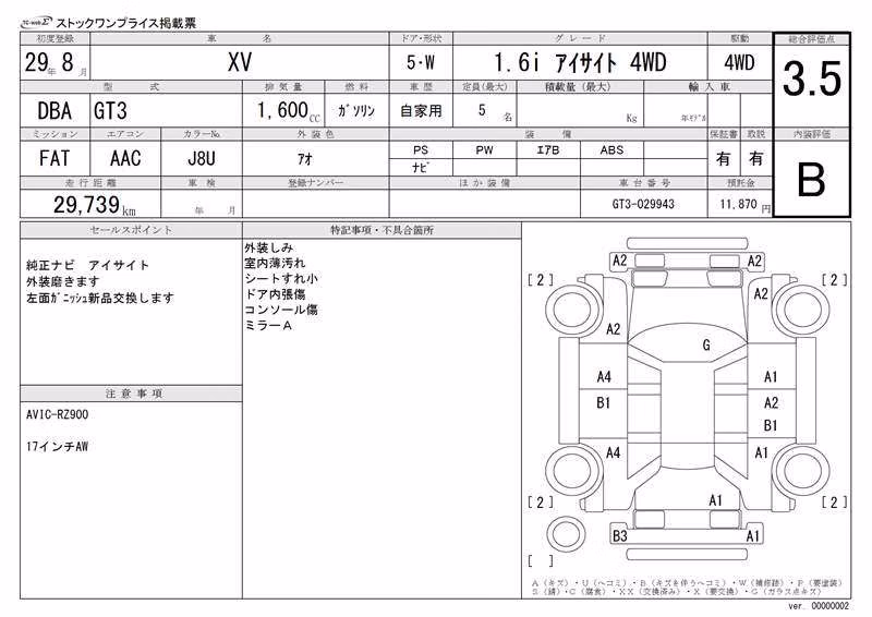 SUBARU XV