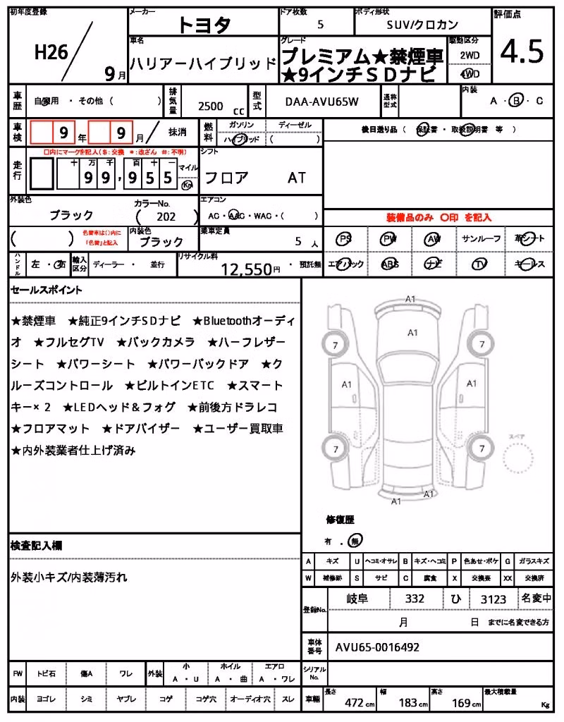 TOYOTA HARRIER