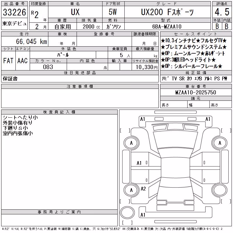 LEXUS UX200