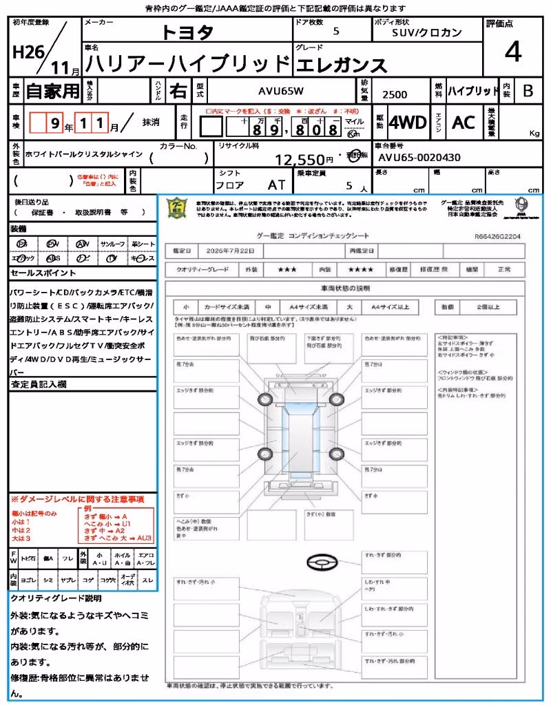 TOYOTA HARRIER
