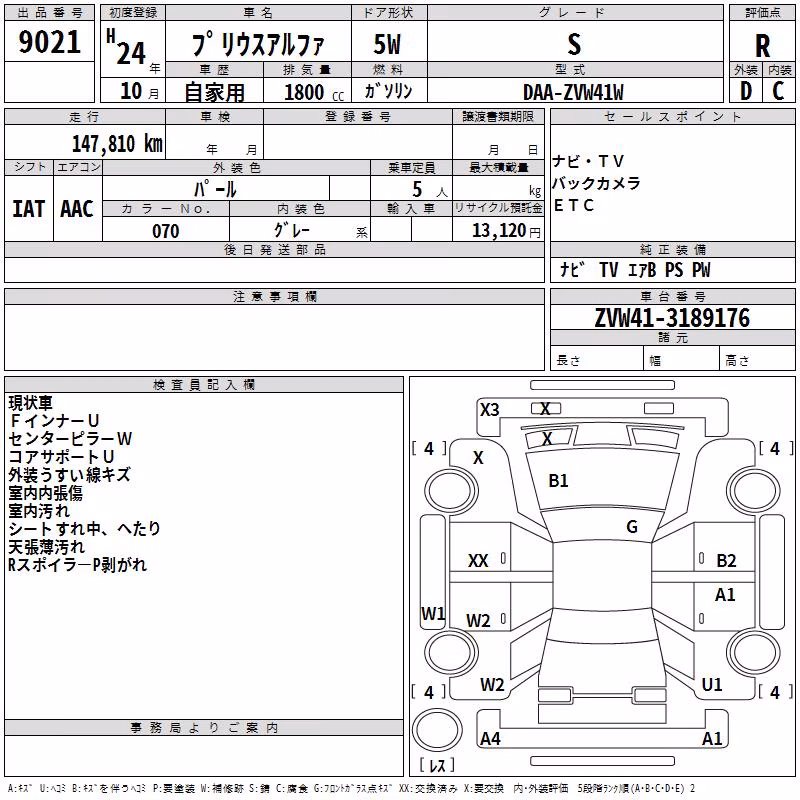 TOYOTA PRIUS ALPHA