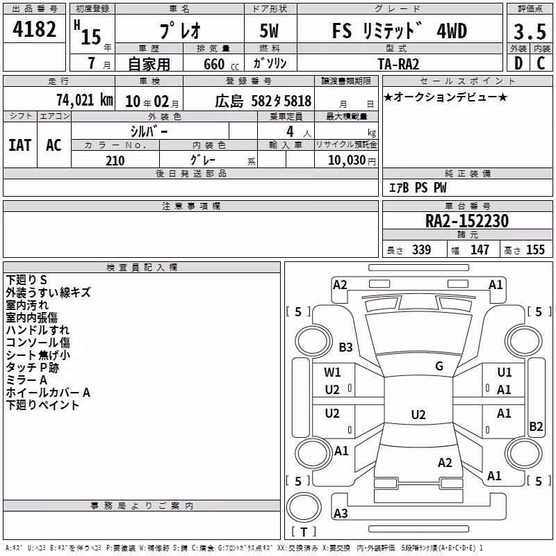 SUBARU PLEO