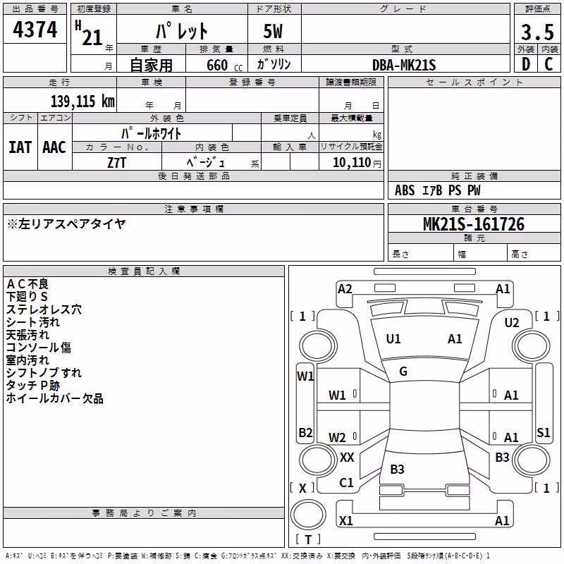 SUZUKI PALETTE