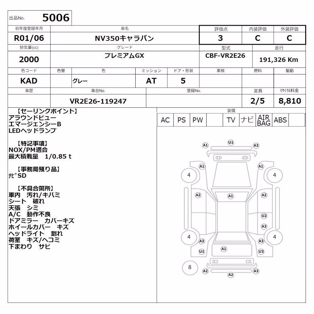 NISSAN NV350 CARAVAN