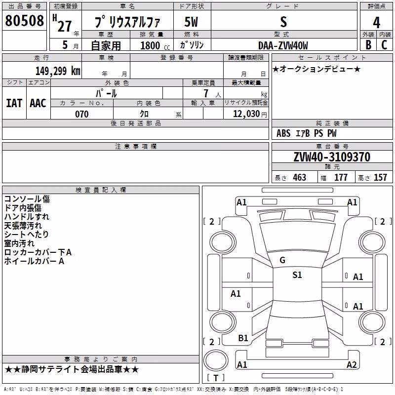 TOYOTA PRIUS ALPHA