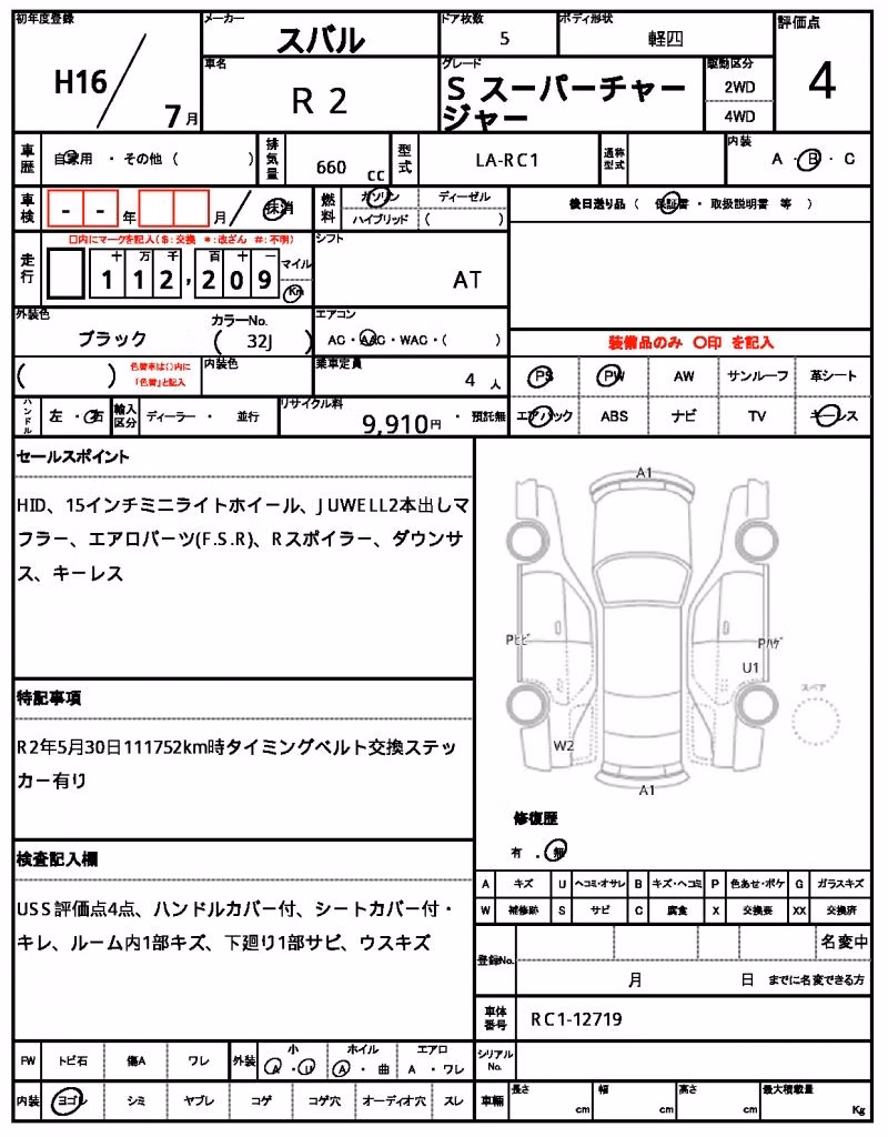 SUBARU R2