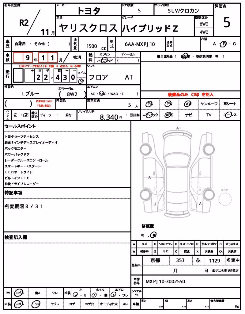 TOYOTA YARIS CROSS