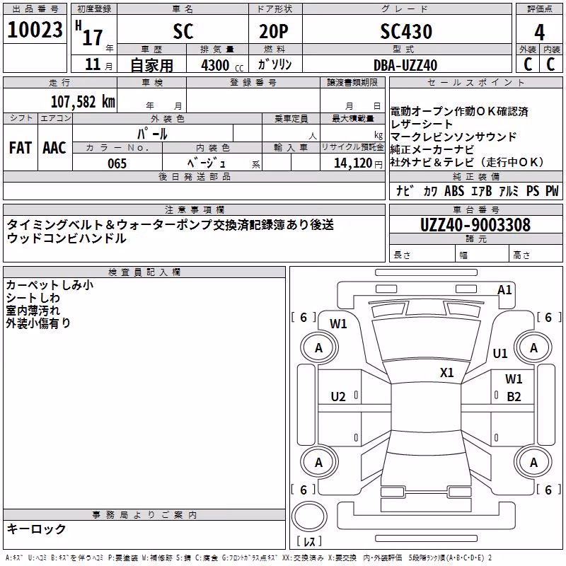 LEXUS SC430