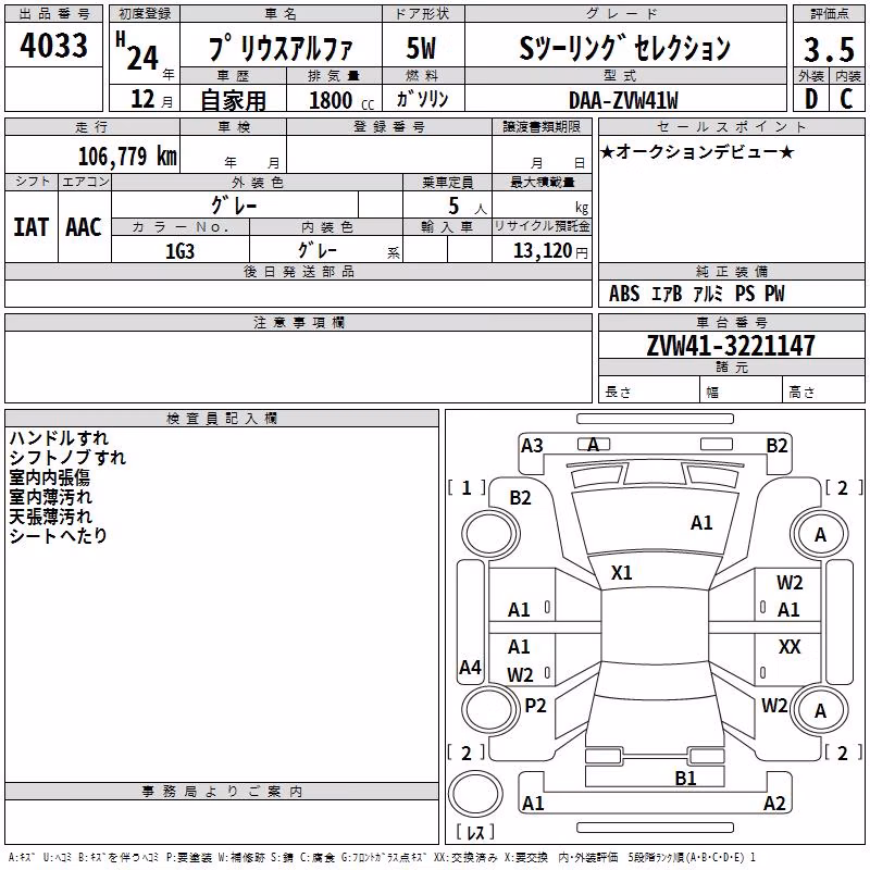TOYOTA PRIUS ALPHA