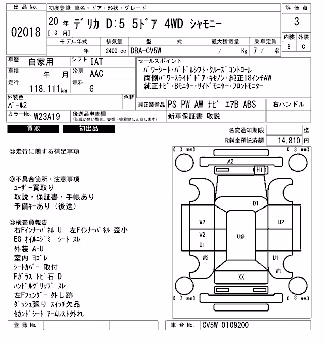 MITSUBISHI DELICA D:5