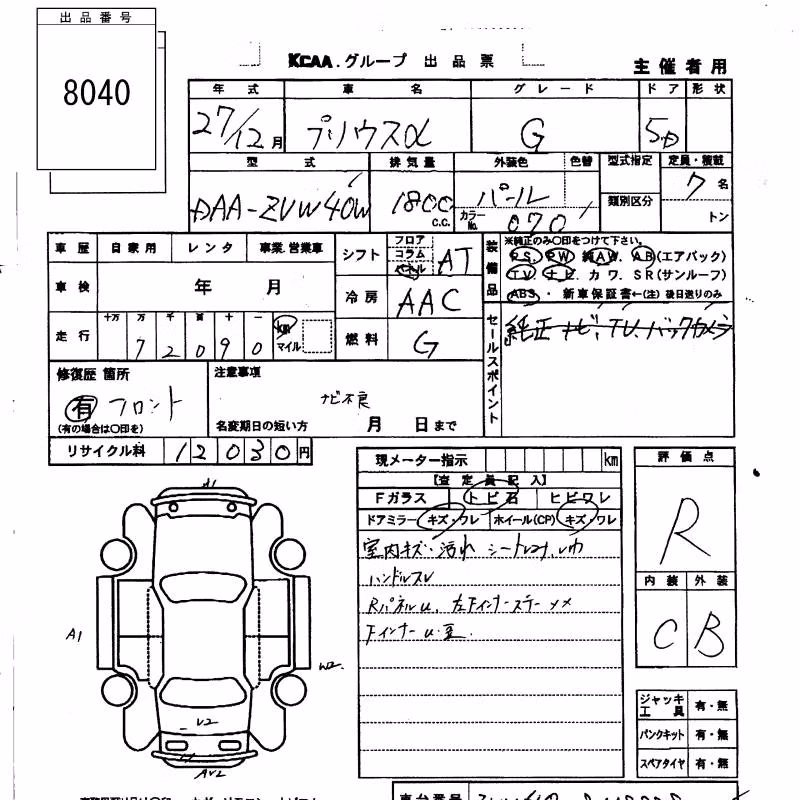 TOYOTA PRIUS ALPHA