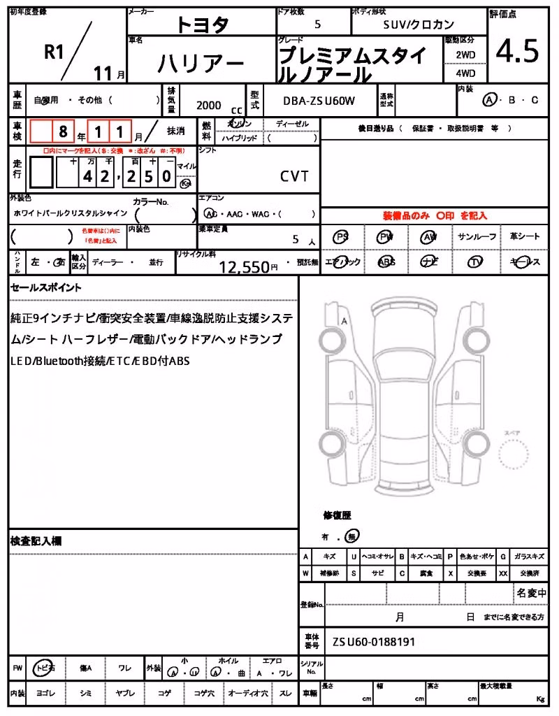 TOYOTA HARRIER