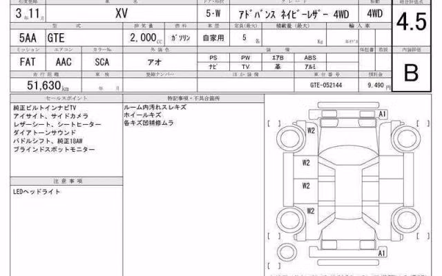 SUBARU XV