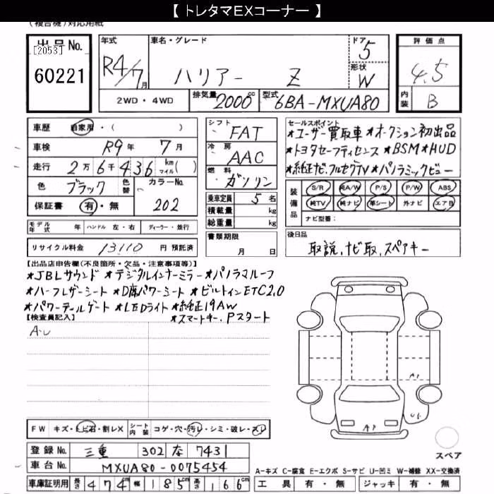 TOYOTA HARRIER