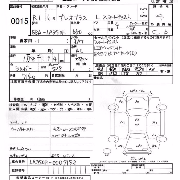 SUBARU PLEO PLUS