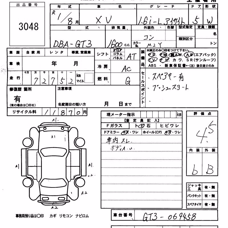 SUBARU XV